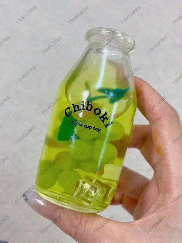 Handmade Fruit Tea Bottle Squishy — Stress Ball Fidget Toy