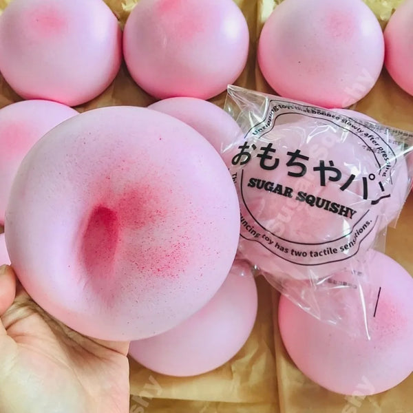 Pink Bun Squishy – Slow Rising Squeeze Toy