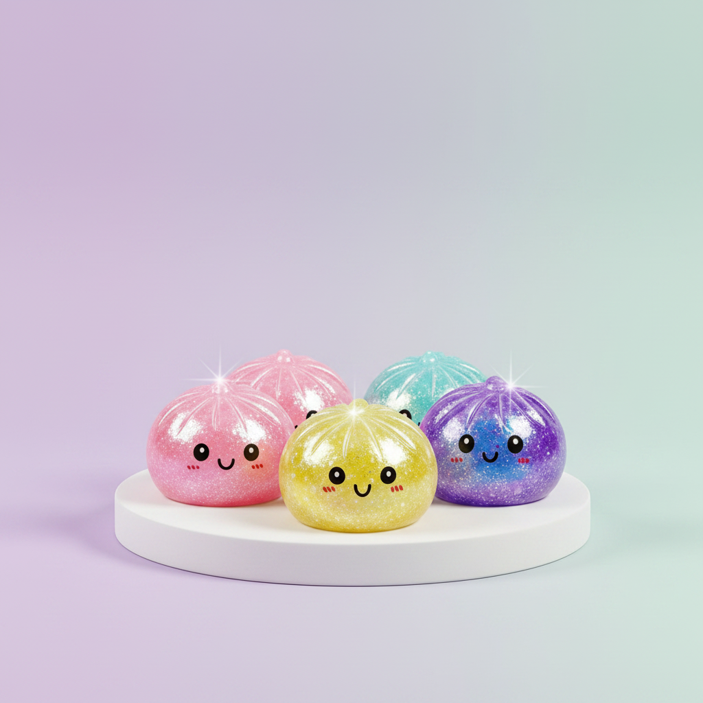 Glitter Dumpling Mystery Squishy